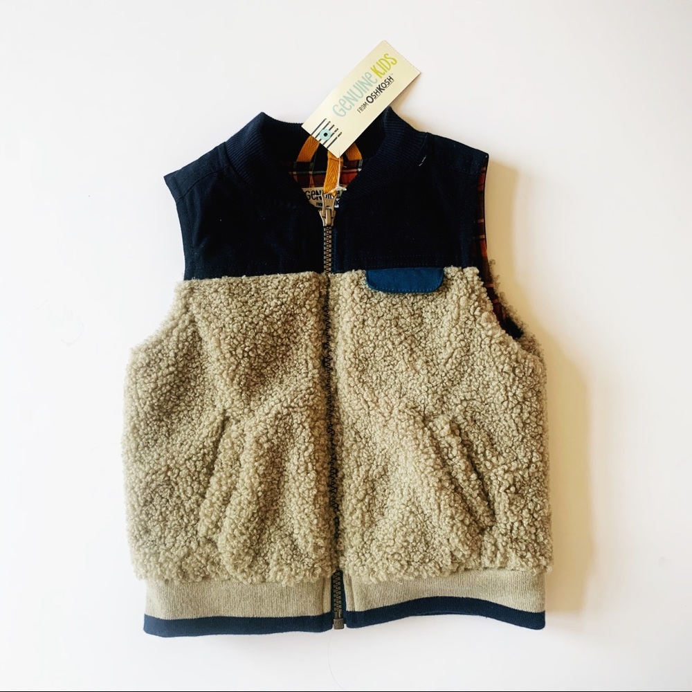 NWT Boys Sherpa Vest